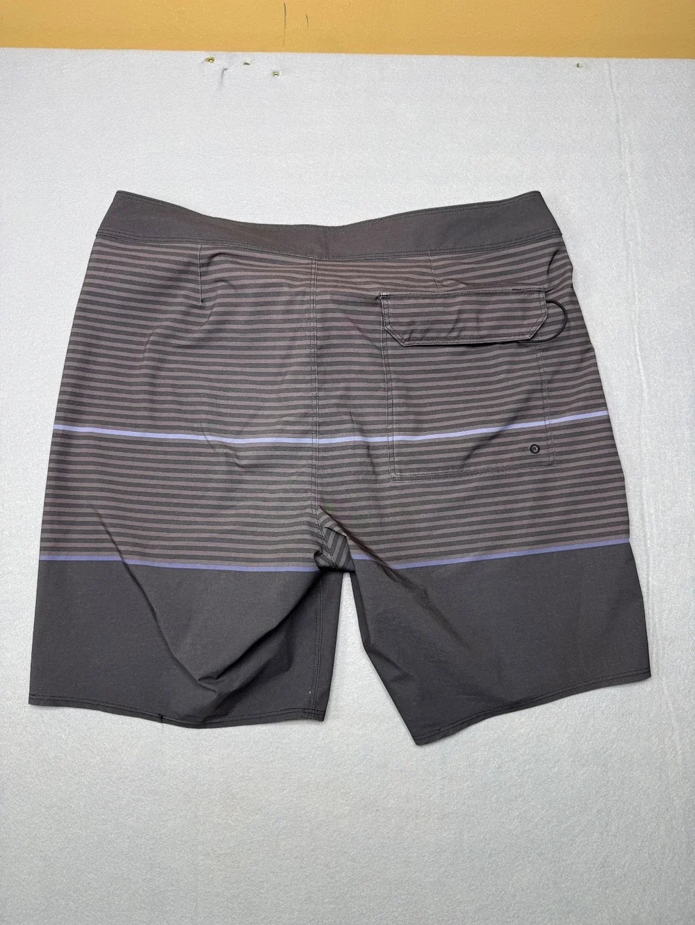 Patagonia Men's Board Shorts Size M Brown Striped Swimwear